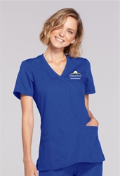 2021- Cherokee Women MOCK WRAP TOP 